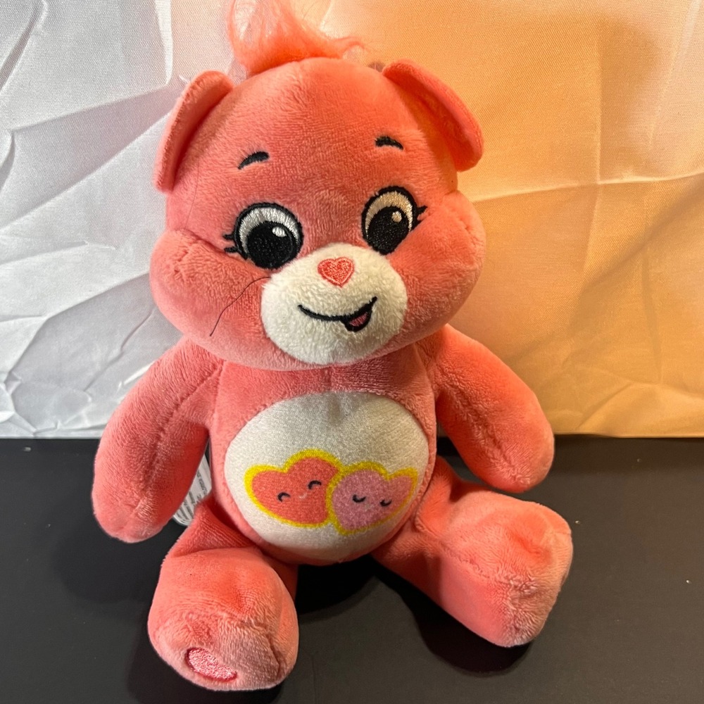 Care Bears 9" Togetherness Bear Plush Kids Pink Excellent Heart Belly Badge
